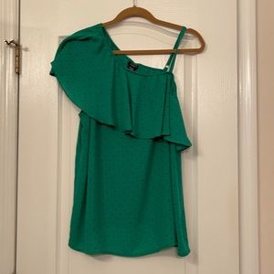 Off the shoulder blouse.